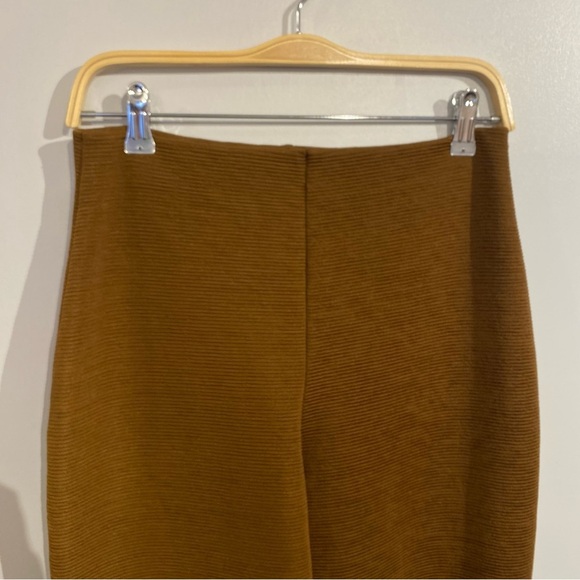 Vintage Biatta ribbed leggings stirrup heel brown stretchy made in Canada - Picture 4 of 8